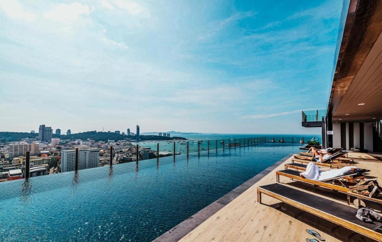 Great Location With Infinity Pool -Central Pattaya Apartment Exterior photo